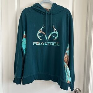 Realtree Edge Camouflage Teal Hoodie US XXL